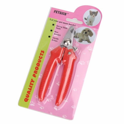 1 Pcs Red  Pet Animal Dog Cat Nail Clippers  Stainless steel
