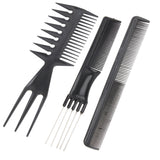 10pcs Professional Hair Combs Kits Salon Barber Comb Brushes Anti-static