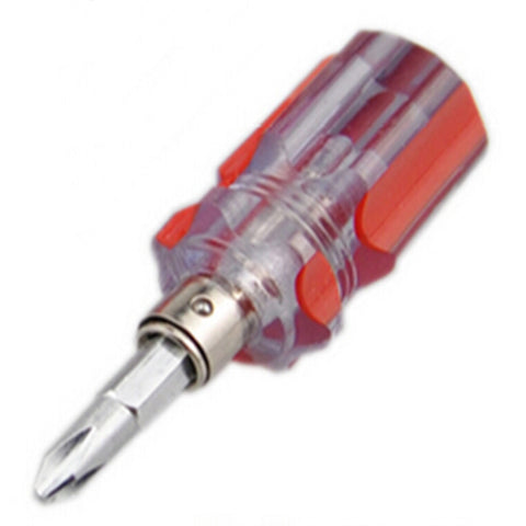 Mini Bidirectional Interchangeable Head Screwdriver Phillips & Flat Tip Screwdriver