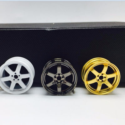 Te37 Metal Zinc Alloy Wheel Rim Tuning Keychain