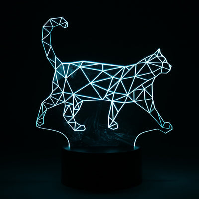 3D Walking Cat Night lamp