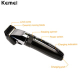 Kemei Electric Hair Clipper Rechargeable Hair Trimmer Shaver Razor Cordless 0.8-2.0mm Adjustable