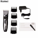 Kemei Electric Hair Clipper Rechargeable Hair Trimmer Shaver Razor Cordless 0.8-2.0mm Adjustable