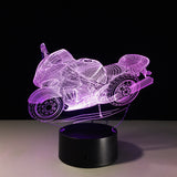 7 Colors Changing 3d Light display motorcycle