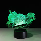 7 Colors Changing 3d Light display motorcycle