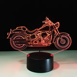 7 Colors Changing 3d Light display motorcycle