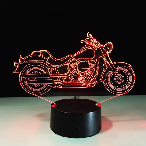 7 Colors Changing 3d Light display motorcycle