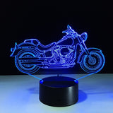 7 Colors Changing 3d Light display motorcycle