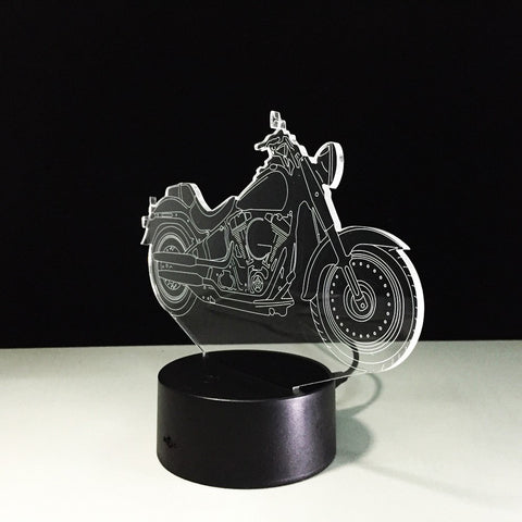 7 Colors Changing 3d Light display motorcycle