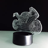 7 Colors Changing 3d Light display motorcycle