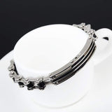 Stainless Steel Rubber Bike Bicycle Chain Bracelet