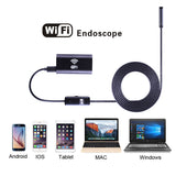 1m 1.5m 2m 3.5m 5m Cable IOS Android Wifi Endoscope with 8mm Lens 6 LED Waterproof Iphone Endoscope Inspection Borescope Camera