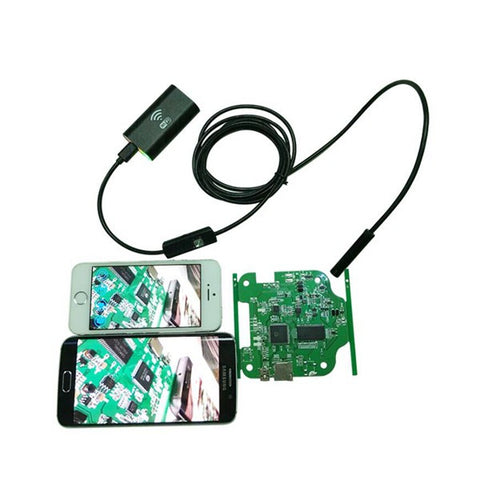 1m 1.5m 2m 3.5m 5m Cable IOS Android Wifi Endoscope with 8mm Lens 6 LED Waterproof Iphone Endoscope Inspection Borescope Camera