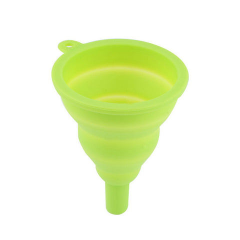 High Quality 1pc New Mini Silicone Gel Foldable Collapsible Style Funnel Hopper Kitchen cooking tools