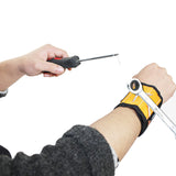 Magnetic Wristband with Strong Magnets for Holding Screws, Nails, Drill Bits Great for Your Tool Bag, Perfect for Auto Repair