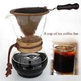 480 cc glass Drip Pot Woodneck Espresso coffee tool suit / high quality flannel bags