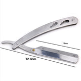 Barber Straight Edge Razors Blade Stainless Steel Folding Shaving Knife 1Pcs