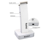 Kemei Electric Clipper Hair Trimmer Beard Rechargeable Haircut Hair Professional