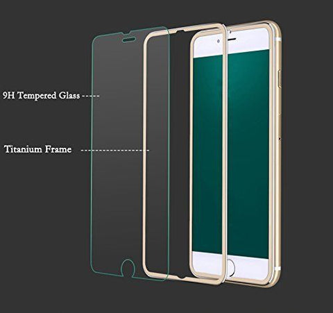 3D Curved Edge Full Coverage Real Tempered Glass For iPhone 6 6s Titanium Protective Film Screen Protector For iPhone 7 7 Plus