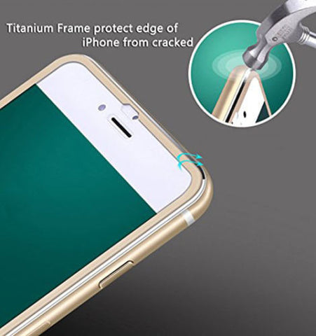 3D Curved Edge Full Coverage Real Tempered Glass For iPhone 6 6s Titanium Protective Film Screen Protector For iPhone 7 7 Plus