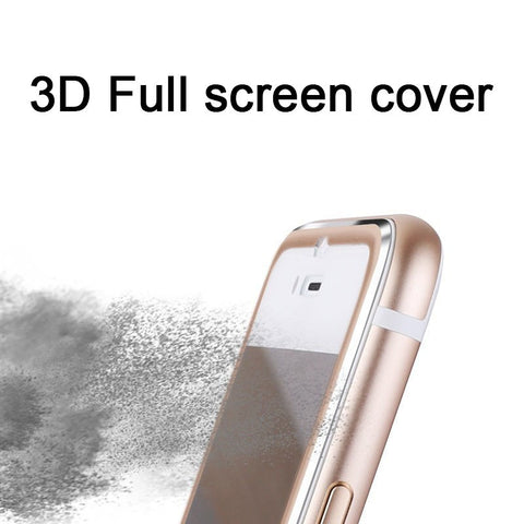 3D Curved Edge Full Coverage Real Tempered Glass For iPhone 6 6s Titanium Protective Film Screen Protector For iPhone 7 7 Plus