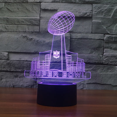 Super Bowl Sunday Nightlight Lamp 3D