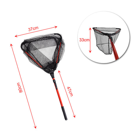 Aluminum Alloy 80cm Retractable Fishing Net Telescoping Foldable