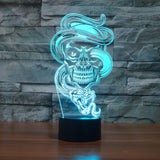 Skull 3d night lamp