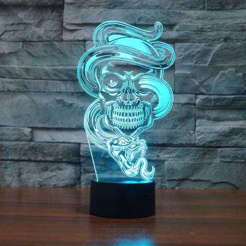 Skull 3d night lamp