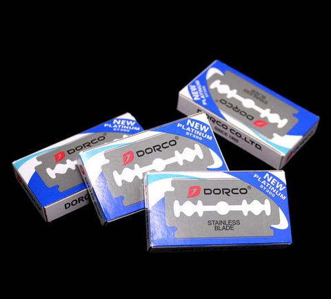 100Pcs Original Dorco A++ Mens Shaving Super Sharp Razor Blades Hair Cutting Shaving Sharper Thinning Knife Double Edge Blade