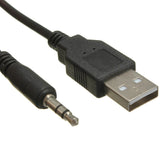 3.5mm USB 2.0 AUX Socket Extension Lead Panel Cable