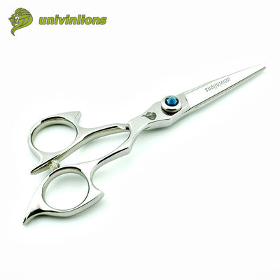 5" blue jewel professional hair scissors high quality japanese hairdressing scissors barber supplies