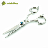 5" blue jewel professional hair scissors high quality japanese hairdressing scissors barber supplies