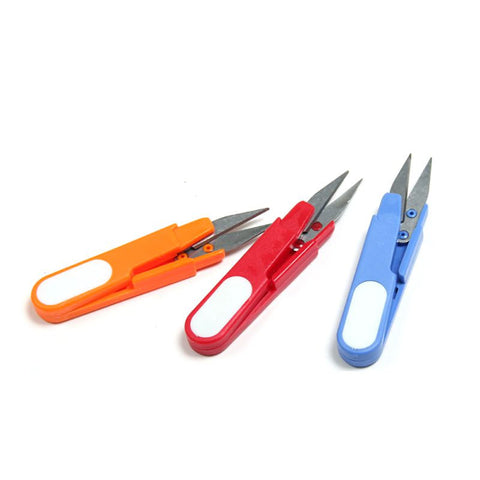 Metal Blade Plastic Handle Cross Stitch/Fishing Line Scissors/Cutter With Cap