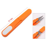 Metal Blade Plastic Handle Cross Stitch/Fishing Line Scissors/Cutter With Cap