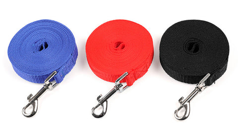 Nylon Dog Leashes 3 Colors 1.5M 1.8M 3M 4.5M 6M 10M Pet Walking Training Leash