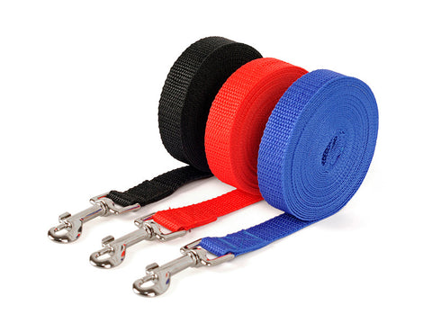 Nylon Dog Leashes 3 Colors 1.5M 1.8M 3M 4.5M 6M 10M Pet Walking Training Leash