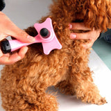 Pet Dog Cat Fur Hair Grooming Brush Self Quick Clean