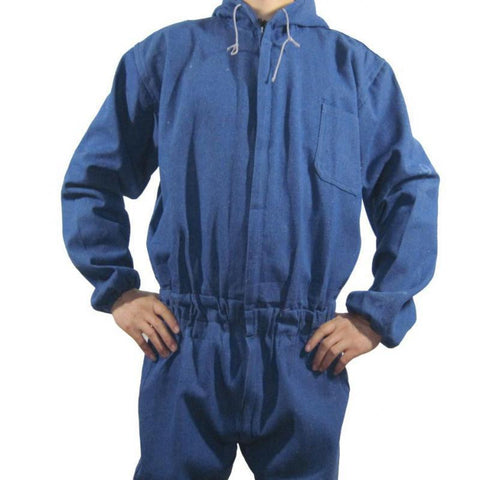 Mens Coveralls For Repair Dustproof Cowboy Cotton Work Clothes Jumpsuit Long Sleeve High Quality M-3xl