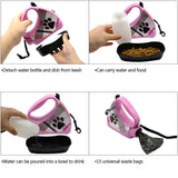 10ft Retractable Dog Leash Pet Dog Puppy Walking Leashes Multifunctional