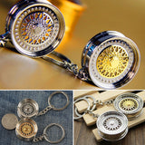 Wheel Rim Model Keychain Metal Mini
