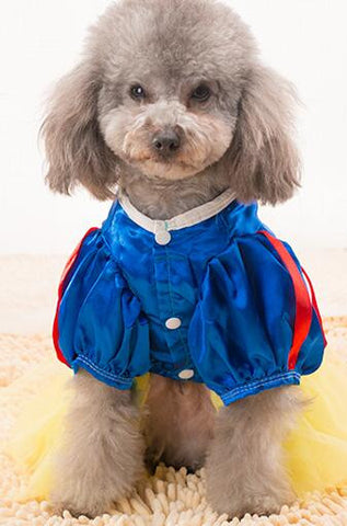 Dog Tutu Dress Pet Cat Costume Snow White Princess