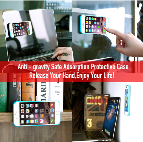 Anti gravity Case For iPhone 6 6s 7 Plus Anti-Gravity Cover For Samsung S6 S7 S8 Edge Note 5