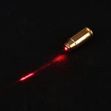 Tactical CAL.45 Red Dot Laser Sight Cartridge Bore Sighter Copper Boresighter With 4 Batteries