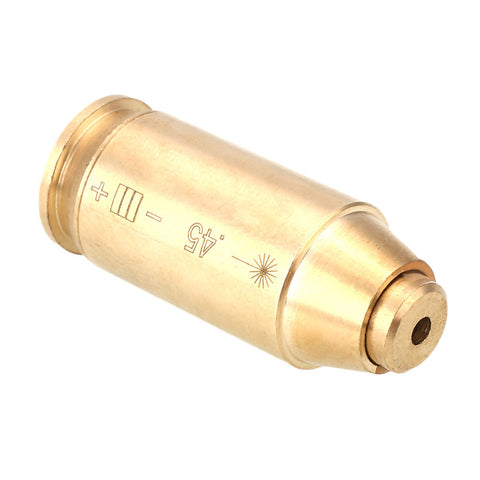 Tactical CAL.45 Red Dot Laser Sight Cartridge Bore Sighter Copper Boresighter With 4 Batteries