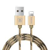 Baseus 0.5m / 1m / 1.5m USB Cable Nylon Braided Fast Data Sync Charging Lightning Cable For iPhone 7 6 6s Plus 5 5s SE iPad iPod