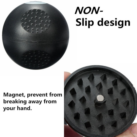 Knob 2 Layers Herb grinder 8 ball