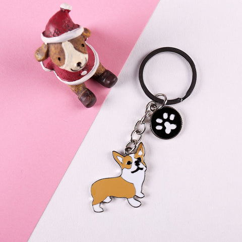 Corgi Dogs Key Ring Bag charm key chain