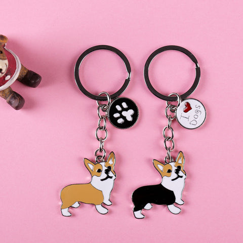 Corgi Dogs Key Ring Bag charm key chain