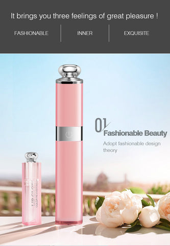 Universal Mini Monopod with Bluetooth Remote Shutter Girly Lipstick Design Selfie Stick